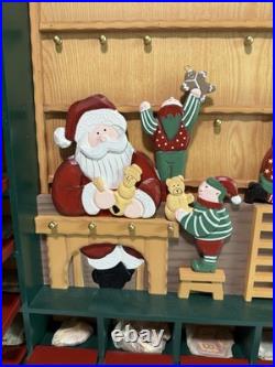 Advent Calendar Santa's Workshop Wooden by Kirkland Costco Holiday Christmas 24