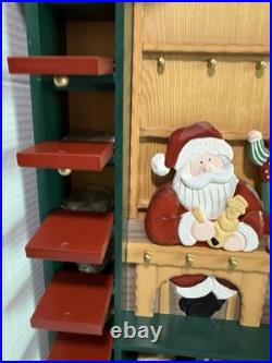 Advent Calendar Santa's Workshop Wooden by Kirkland Costco Holiday Christmas 24