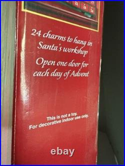 Advent Calendar Santa's Workshop Wooden by Kirkland Costco Holiday Christmas 24