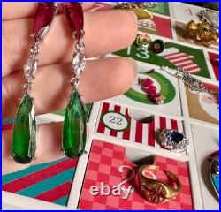 Advent Calendar Vintage Jewelry Lot 14k Gold 925 Rhinestones Gems Estate Gifts 2 Advent Calendar Vintage Jewelry Lot 14k Gold 925 Rhinestones Gems Estate Gifts 2