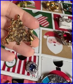 Advent Calendar Vintage Jewelry Lot 14k Gold 925 Rhinestones Gems Estate Gifts 2 Advent Calendar Vintage Jewelry Lot 14k Gold 925 Rhinestones Gems Estate Gifts 2