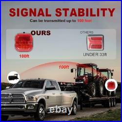 AgriEyes Halo Magnetic & Rechargeable Wireless Trailer Tow Lights LED Kit, Truck