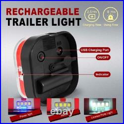 AgriEyes Halo Magnetic & Rechargeable Wireless Trailer Tow Lights LED Kit, Truck