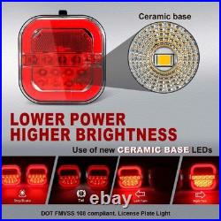 AgriEyes Halo Magnetic & Rechargeable Wireless Trailer Tow Lights LED Kit, Truck