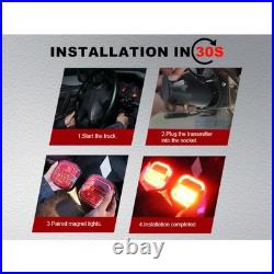 AgriEyes Halo Magnetic & Rechargeable Wireless Trailer Tow Lights LED Kit, Truck