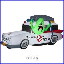 Airblown GhostbustersT Ecto-1 with Slimer 7ft Inflatable Outdoor Halloween Deco