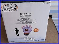 Airblown Inflatable Mystic Hand Animated 7' Eye Moves Lights Up New Halloween