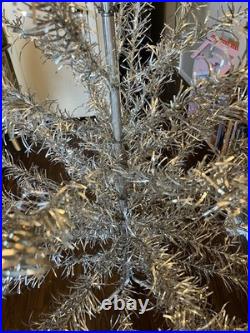 Aluminum Christmas Tree 6 Foot 53 Branches Limbs MCM T-8526-57 50's 60's Xmas