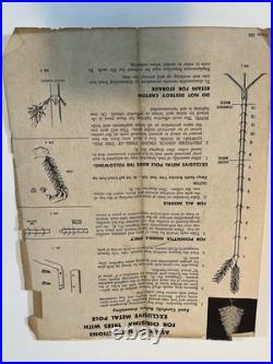 Aluminum Christmas Tree 6 Foot 53 Branches Limbs MCM T-8526-57 50's 60's Xmas