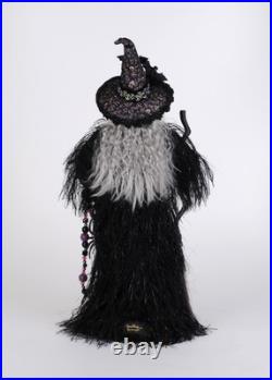 Amethyst Witch Figurine Black Purple Halloween Decor Karen Didion