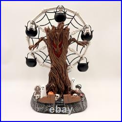Animated Halloween Ferris Wheel Spooky Tree Skeleton Bone Decor Light Up Sound