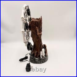 Animated Halloween Ferris Wheel Spooky Tree Skeleton Bone Decor Light Up Sound