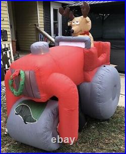 Animated Steamroller Xmas Inflatable Grandma Got Ran Over Reindeer NO BOX
