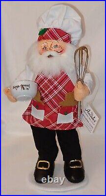 Annalee 9 in Sugar and Spice Chef Santa with Wisk and Mrs. Santa 2020 Mint Condi