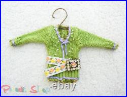 Anthropologie 2007 VINTAGE Christmas Holiday Hand-made Sweater Ornaments