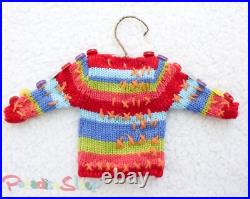 Anthropologie 2007 VINTAGE Christmas Holiday Hand-made Sweater Ornaments