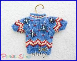 Anthropologie 2007 VINTAGE Christmas Holiday Hand-made Sweater Ornaments
