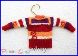 Anthropologie 2007 VINTAGE Christmas Holiday Hand-made Sweater Ornaments