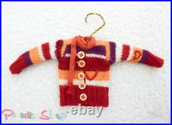 Anthropologie 2007 VINTAGE Christmas Holiday Hand-made Sweater Ornaments