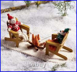Anthropologie Campfire Felted Friends Wool Animal Woodland Chair Smores NEW