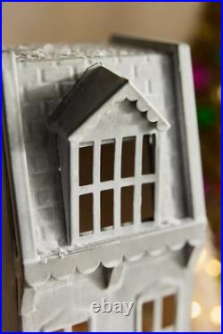 Anthropologie Concordville Zinc Mansard House Scalloped Edge Debossed Roof NEW