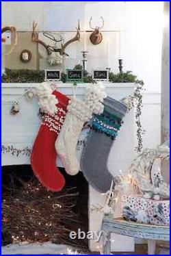 Anthropologie Garland FELTED OWL Leaves Holiday Wool Neutral Ivory Rope 6' NWT