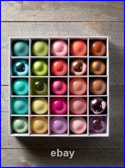 Anthropologie Glass Ball Ornaments Multicolored SET 1 BROKEN