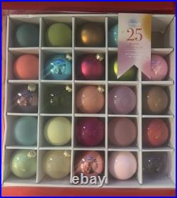 Anthropologie Glass Ball Ornaments Multicolored SET 1 BROKEN