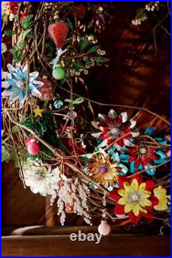 Anthropologie Good Cheer Bauble Mini Glass Ornaments Rainbow Christmas 100 NEW