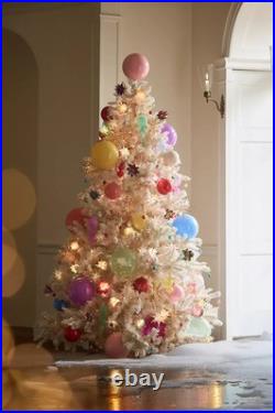 Anthropologie Good Cheer Bauble Mini Glass Ornaments Rainbow Christmas 100 NEW