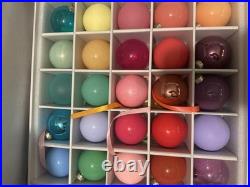 Anthropologie Good Cheer Glass Ball Tree Ornaments Midi Bauble 25 Rainbow 3 NEW