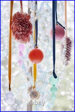 Anthropologie Good Cheer Glass Ball Tree Ornaments Midi Bauble 25 Rainbow 3 NEW