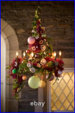 Anthropologie Good Cheer Glass Ball Tree Ornaments set Midi Bauble 25 Rainbow 3