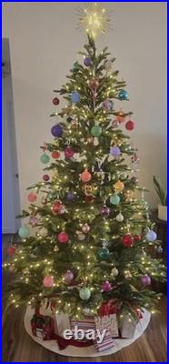 Anthropologie Good Cheer Glass Ball Tree Ornaments set Midi Bauble 25 Rainbow 3