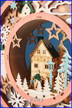 Anthropologie JOY Monogram Wonderland Light-Up Scene Christmas Letter SET 3 NEW