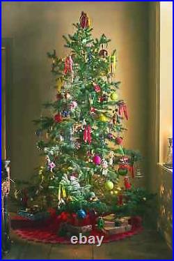Anthropologie Opaque Ball Bulb Ornaments Set 12 Glass Christmas Sugar Plum NEW