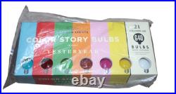 Anthropologie Stargazer Garden Lights Retro Yesteryear 21 Colored Bulbs NEW