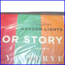 Anthropologie Stargazer Garden Lights Retro Yesteryear 21 Colored Bulbs NEW