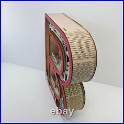 Anthropologie Wonderland Scene Monogram Light-Up Holiday Decoration Letter B