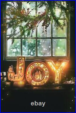 Anthropologie Wonderland Scene Monogram Light-Up Winter Decoration Letter S Anthropologie Wonderland Scene Monogram Light-Up Winter Decoration Letter S