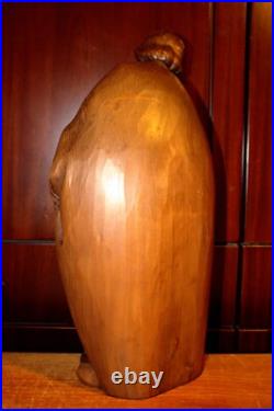 Antique 16 Hand Carved Wood Nativity Set Scene Holy Family Statue Sculpture