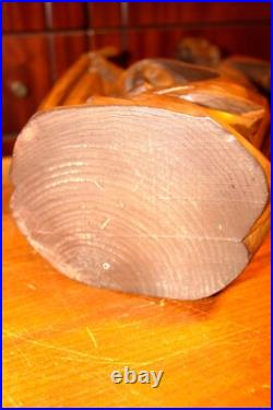 Antique 16 Hand Carved Wood Nativity Set Scene Holy Family Statue Sculpture