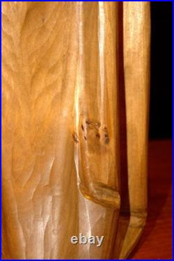 Antique 24 Hand Carved Wood Block Nativity Scene Set Holy Family Statue Figure