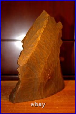 Antique 7.4 Hand Carved Wood Christmas Nativity Set Scene Holy Family Figure