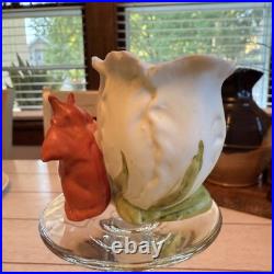 Antique Bisque Devil Fairing Match Holder Victorian 1800's Halloween Rare German