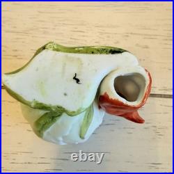 Antique Bisque Devil Fairing Match Holder Victorian 1800's Halloween Rare German