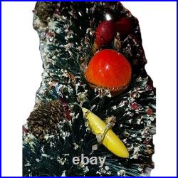 Antique May Co. 1 Christmas 3 Ring Wreath Fruit & Bows 1- Mini Wreath