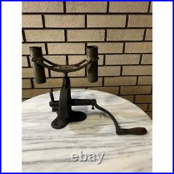 Antique Primitive Cast Iron Cream Separator Milk Fat Tester With Crank Handle