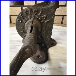 Antique Primitive Cast Iron Cream Separator Milk Fat Tester With Crank Handle