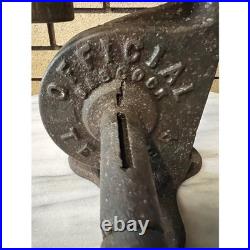 Antique Primitive Cast Iron Cream Separator Milk Fat Tester With Crank Handle